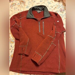 EUC Kuhl size large men’s quarter zip in maroon